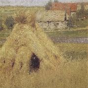 Mill and Village near a Stream